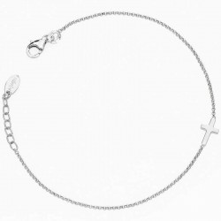 Image of the Amen Silver Cross Bracelet BRCB