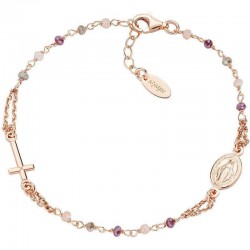Image of the Amen Silver Rosary Bracelet with crystals for ladies BRO10RARTO3