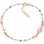 Amen Silver Rosary Bracelet with crystals for ladies BRO10RRRV3 Image of the Amen Silver Rosary Bracelet with crystals for ladies BRO10RRRV3