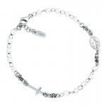Amen Silver Rosary Bracelet with pearls for ladies BROBB3 Buy Amen Silver Rosary Bracelet with pearls for ladies BROBB3