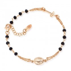 Buy Amen Silver Rosary Bracelet with crystals BRORN3