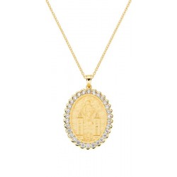 Amen Our Lady of Medjugorje Medal Necklace for women CLMDGBZ