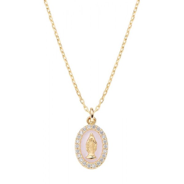 Image of the Amen Miraculous Medal Necklace for women CLMISMGRO