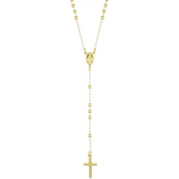 Image of the Amen Silver Rosary Necklace CRO30G