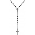 Immagine della Collana Rosario Amen in argento con cristalli CRONN4