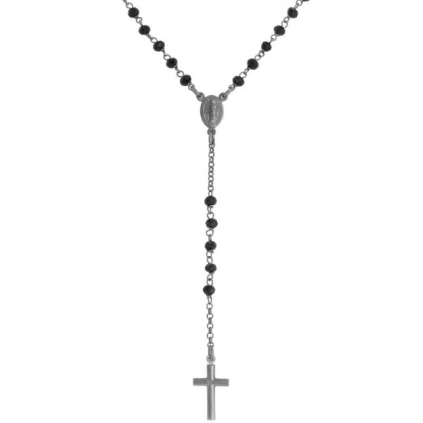 Immagine della Collana Rosario Amen in argento con cristalli CRONN4