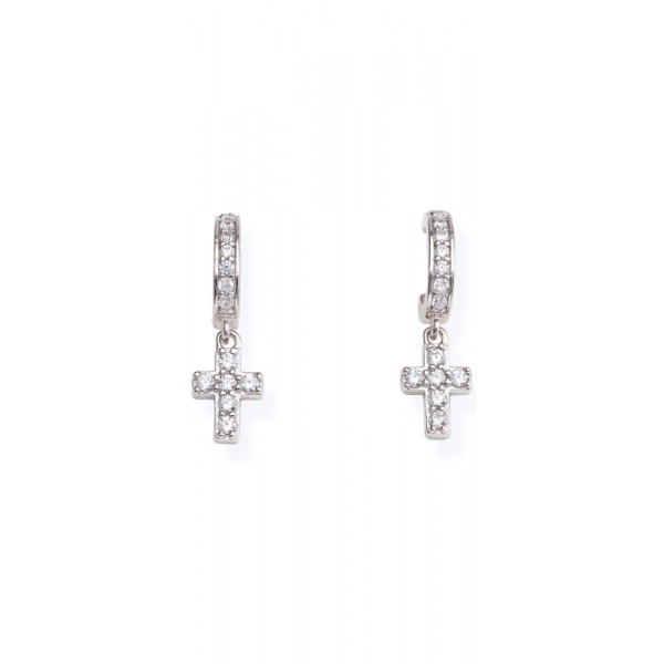 Image of Amen Cross Earrings for women EBCBB