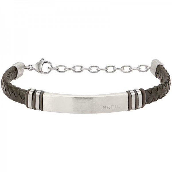 Breil Mens Bracelet Leather Twine TJ3358 Buy Breil Mens Bracelet Leather Twine TJ3358