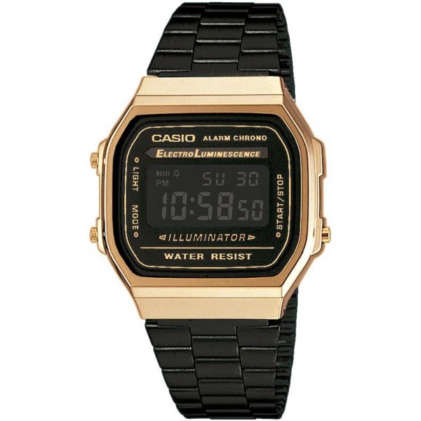 Buy Casio Vintage Unisex Watch A168WEGB-1BEF