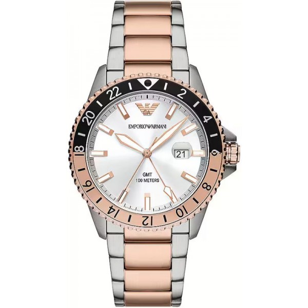Montre Homme Acier Emporio Armani AR11591 GMT Image de la Montre Homme Acier Emporio Armani AR11591 GMT
