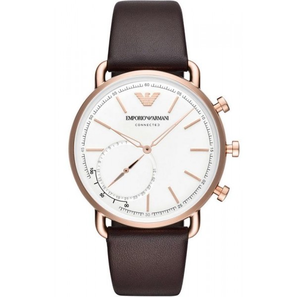 Emporio Armani Connected Men's Watch Aviator ART3029 Hybrid Smartwatch Buy Emporio Armani Connected Men's Watch Aviator ART3029 Hybrid Smartwatch
