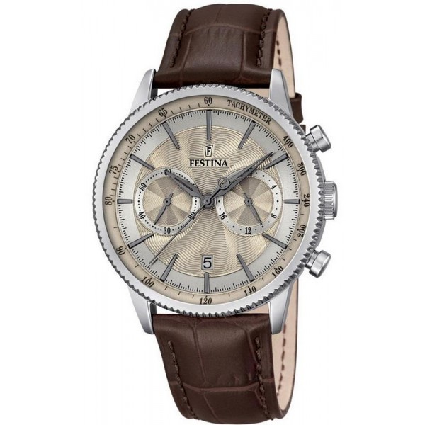 Festina Men's Watch Retro Quartz Chronograph F16893/7 Buy Festina Men's Watch Retro Quartz Chronograph F16893/7