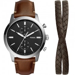 Fossil Herrenuhr Townsman Quarz Chronograph FS5967SET