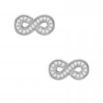 Image of Fossil Ladies Earrings Sterling Silver JFS00634040