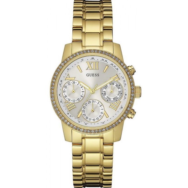 Guess Damenuhr Mini Sunrise W0623L3 Chrono Look Multifunktions Kaufen Sie Guess Damenuhr Mini Sunrise W0623L3 Chrono Look Multifunktions