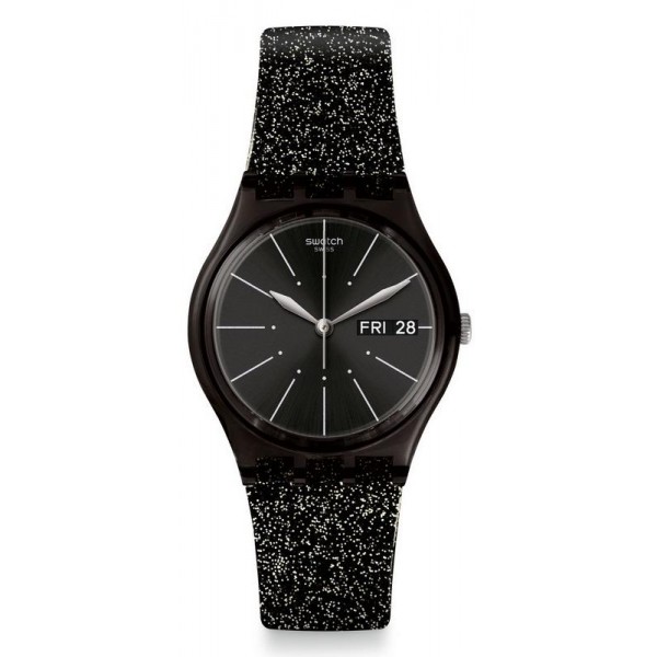Swatch Womens Watch Gent Glitternoir GB755 Buy Swatch Womens Watch Gent Glitternoir GB755