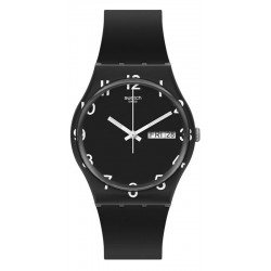 Swatch Unisexuhr Gent Over Black GB757
