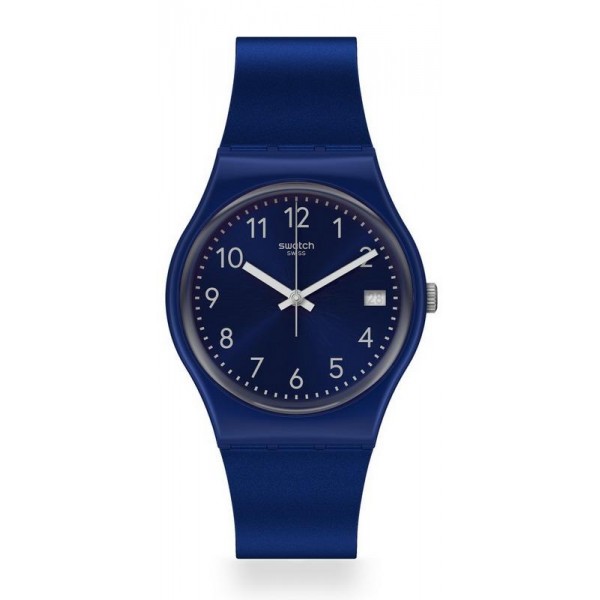 Swatch Unisex Watch Gent Silver In Blue GN416 Buy Swatch Unisex Watch Gent Silver In Blue GN416