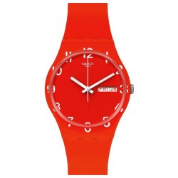 Swatch Unisexuhr Gent Over Red GR713