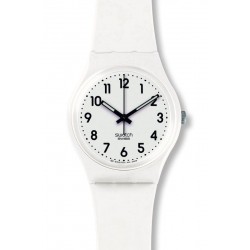 Swatch Unisexuhr Gent Just White Soft GW151O