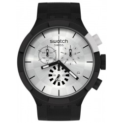 Swatch Uhr Big Bold Chrono Chequered Silver SB02B404