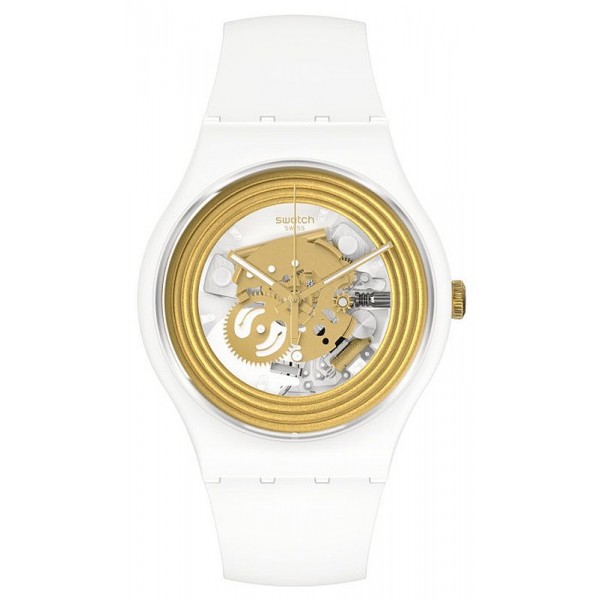 Reloj Swatch Unisex New Gent Golden Rings White SO29W107 Comprar Reloj Swatch Unisex New Gent Golden Rings White SO29W107
