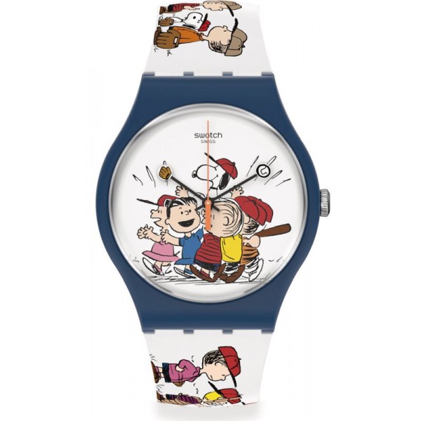 Orologio Swatch Peanuts First Base SO29Z107 Comprare Orologio Swatch Peanuts First Base SO29Z107