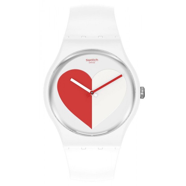 Montre Swatch Femme New Gent Half <3 Red SO29Z113 Acheter Montre Swatch Femme New Gent Half <3 Red SO29Z113