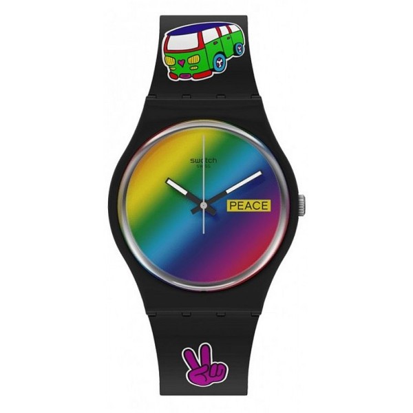 Montre Swatch Unisex Gent Go With The Bow SO31B101 Acheter Montre Swatch Unisex Gent Go With The Bow SO31B101