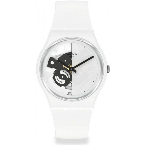 Montre Swatch Unisex Gent Live Time White SO31W101 Acheter Montre Swatch Unisex Gent Live Time White SO31W101