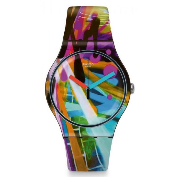 Buy Swatch Unisex Watch New Gent City Walls SUOB163