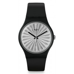 Swatch Women's Watch New Gent Silver Shield SUOB172