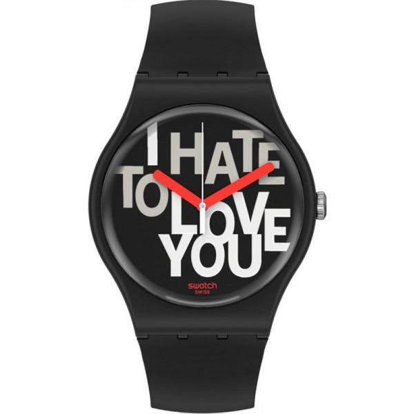 Comprare Orologio Swatch Unisex New Gent Hate 2 Love SUOB185