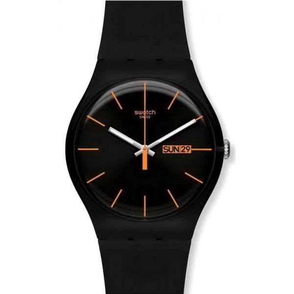 Buy Swatch Unisex Watch New Gent Dark Rebel SUOB704