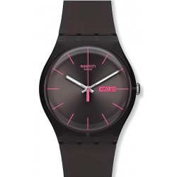 Orologio Swatch Unisex New Gent Brown Rebel SUOC700