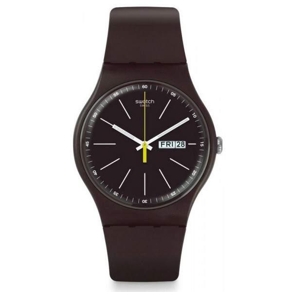 Buy Swatch Unisex Watch New Gent Blue Browny SUOC704
