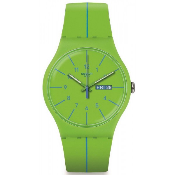 Montre Swatch Unisex New Gent Verde Azul SUOG707 Acheter Montre Swatch Unisex New Gent Verde Azul SUOG707