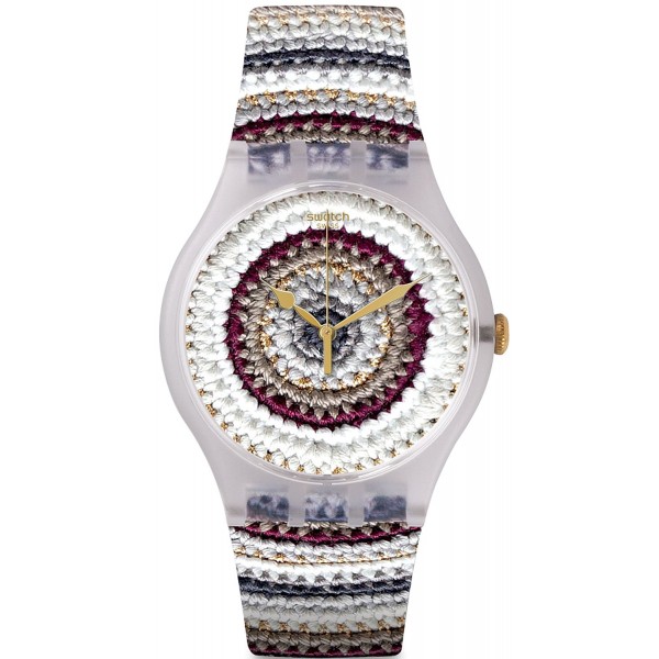 Swatch Unisexuhr New Gent Tricotime SUOK114 Kaufen Sie Swatch Unisexuhr New Gent Tricotime SUOK114