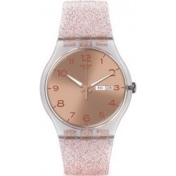 Kaufen Sie Swatch Damenuhr New Gent Pink Glistar SUOK703