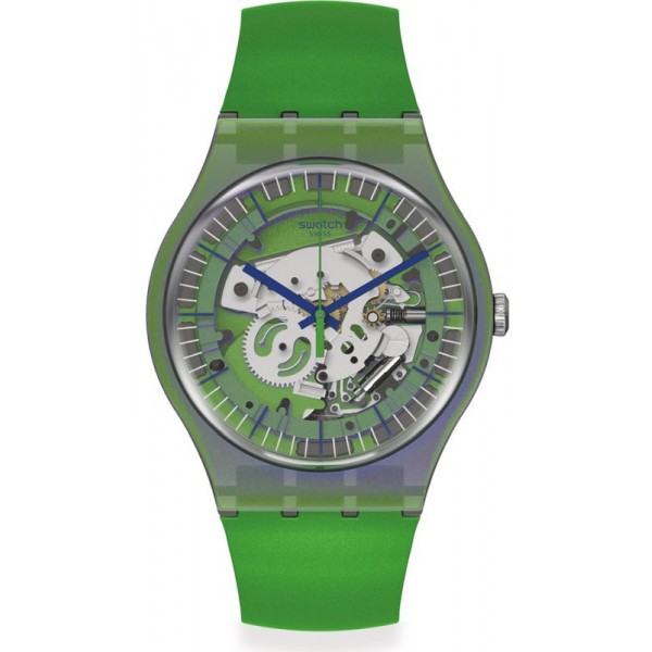 Buy Swatch Unisex Watch New Gent Shimmer Green SUOM117