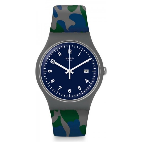 Orologio Swatch Unisex New Gent Camougreen SUOM400 Comprare Orologio Swatch Unisex New Gent Camougreen SUOM400