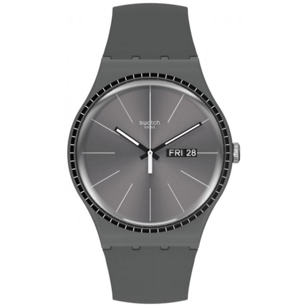 Swatch Unisex Watch New Gent Grey Rails SUOM709 Buy Swatch Unisex Watch New Gent Grey Rails SUOM709