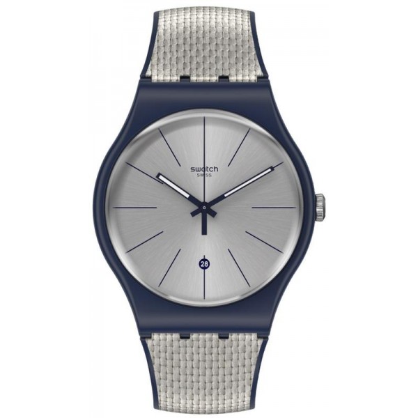 Buy Swatch Unisex Watch New Gent Grey Cord SUON402