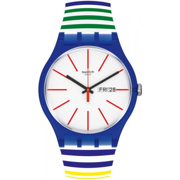 Buy Swatch Unisex Watch New Gent Home Stripe Home SUON715