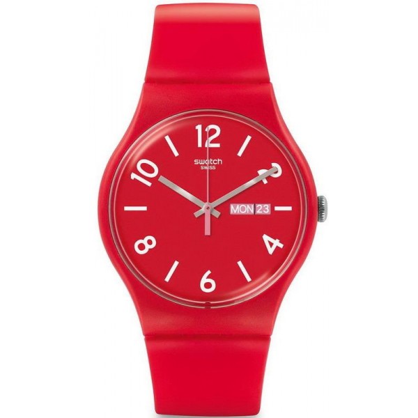 Swatch Unisex Watch New Gent Backup Red SUOR705 Buy Swatch Unisex Watch New Gent Backup Red SUOR705