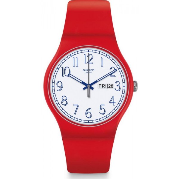 Swatch Unisexuhr New Gent Red Me Up SUOR707 Kaufen Sie Swatch Unisexuhr New Gent Red Me Up SUOR707