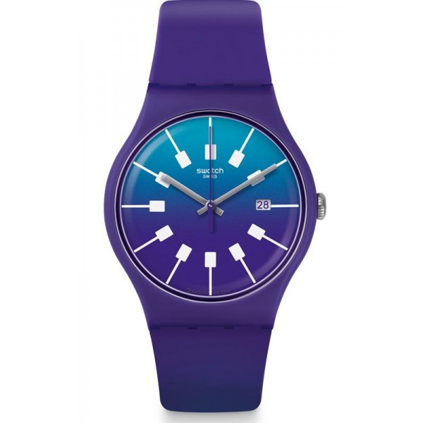 Buy Swatch Unisex Watch New Gent Crazy Sky SUOV400
