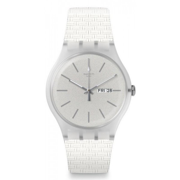 Buy Swatch Unisex Watch New Gent Bricablanc SUOW710