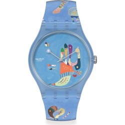 Swatch Uhr Centre Pompidou Blue Sky, by Vassily Kandinsky SUOZ342 kaufen