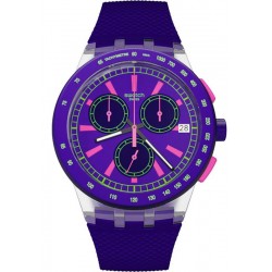 Swatch Unisex Watch Chrono Plastic Purp-Lol SUSK400